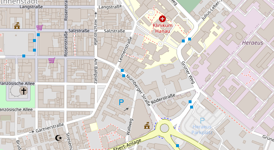 Friseur auf Satellitenbild