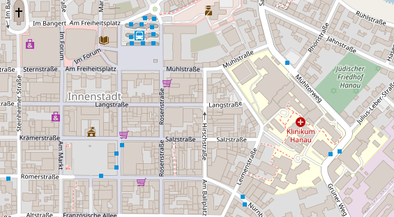 Friseur auf Satellitenbild