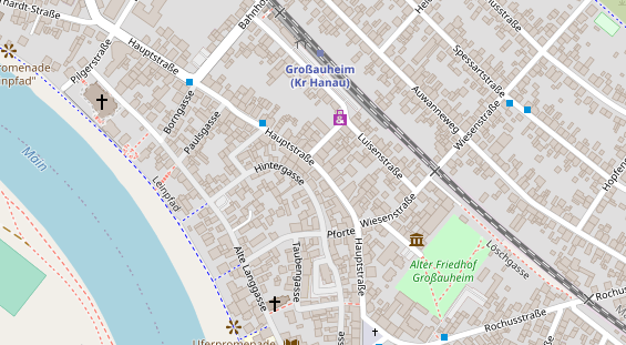 Friseur auf Satellitenbild