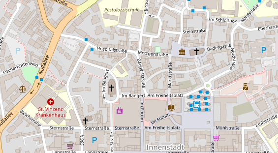 Friseur auf Satellitenbild