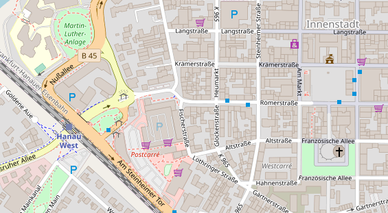 Friseur auf Satellitenbild