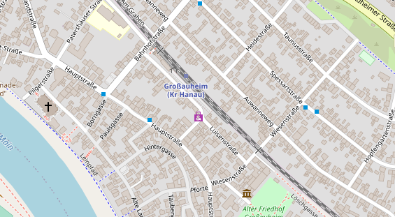 Friseur auf Satellitenbild