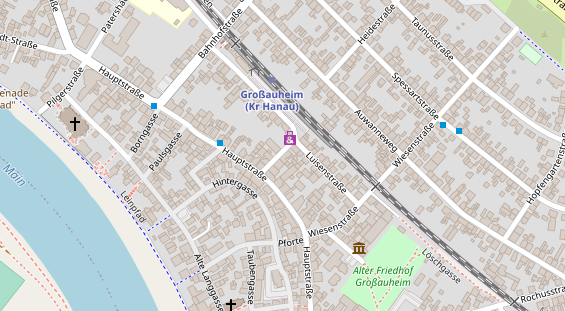 Friseur auf Satellitenbild