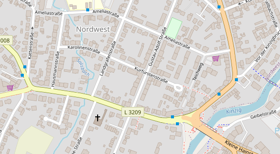 Friseur auf Satellitenbild