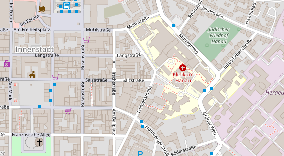 Friseur auf Satellitenbild