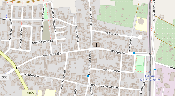 Friseur auf Satellitenbild