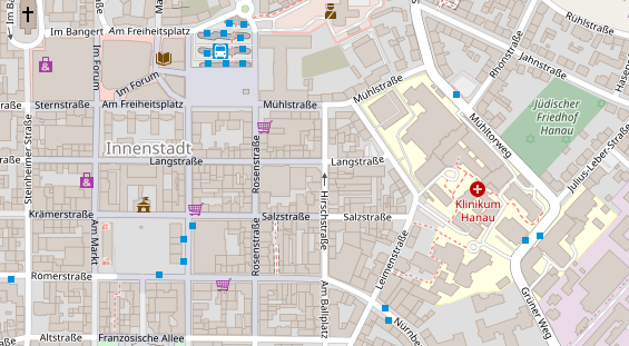 Friseur auf Satellitenbild