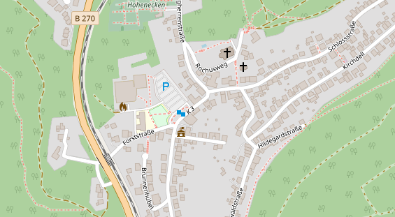 Friseur auf Satellitenbild