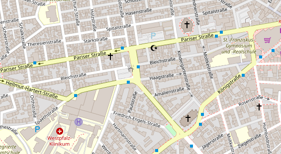 Friseur auf Satellitenbild