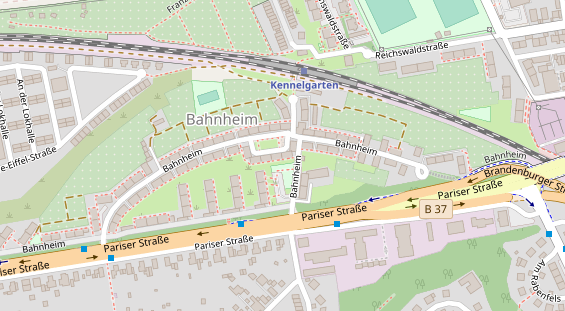 Friseur auf Satellitenbild