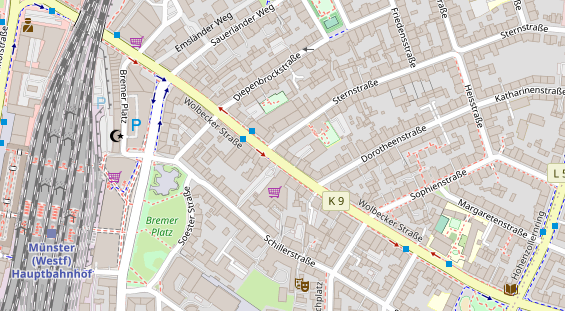 Friseur auf Satellitenbild