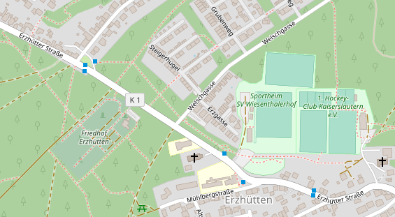 Friseur auf Satellitenbild