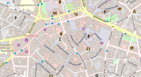 Friseur auf Satellitenbild