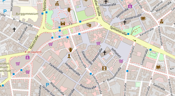 Friseur auf Satellitenbild