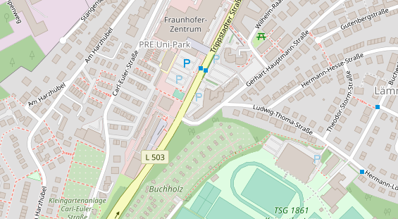 Friseur auf Satellitenbild