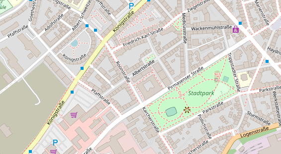 Friseur auf Satellitenbild