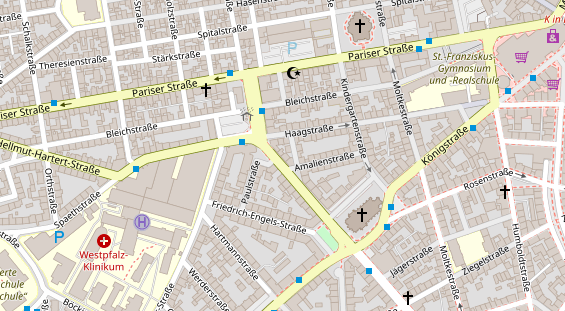 Friseur auf Satellitenbild