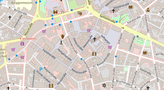 Friseur auf Satellitenbild