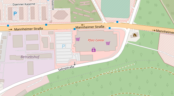 Friseur auf Satellitenbild