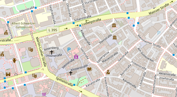 Friseur auf Satellitenbild