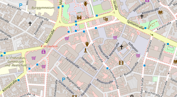 Friseur auf Satellitenbild