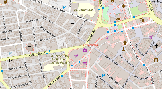 Friseur auf Satellitenbild