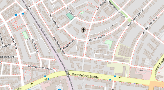 Friseur auf Satellitenbild