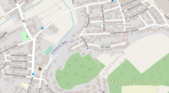 Friseur auf Satellitenbild