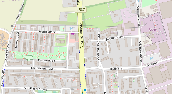 Friseur auf Satellitenbild