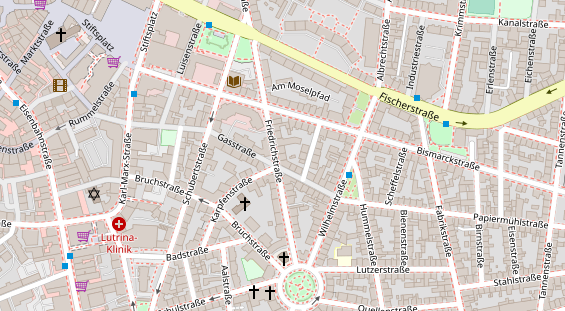 Friseur auf Satellitenbild