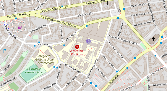 Friseur auf Satellitenbild