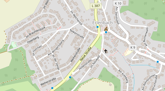 Friseur auf Satellitenbild