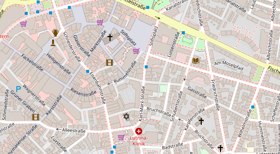 Friseur auf Satellitenbild