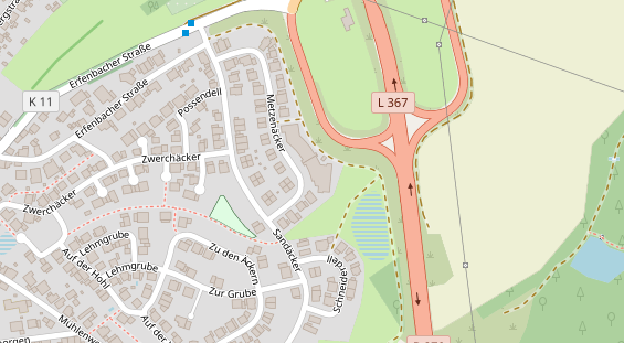 Friseur auf Satellitenbild