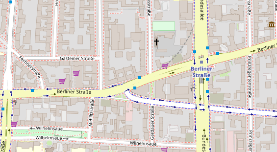 Friseur auf Satellitenbild