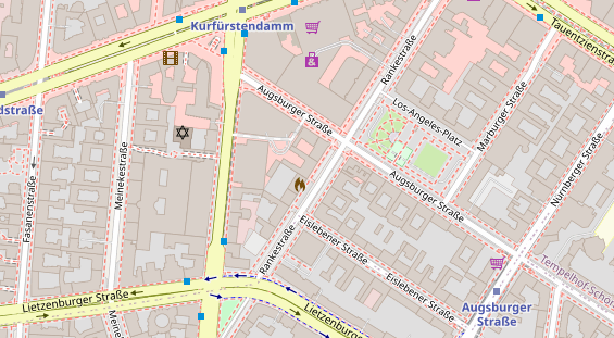 Friseur auf Satellitenbild