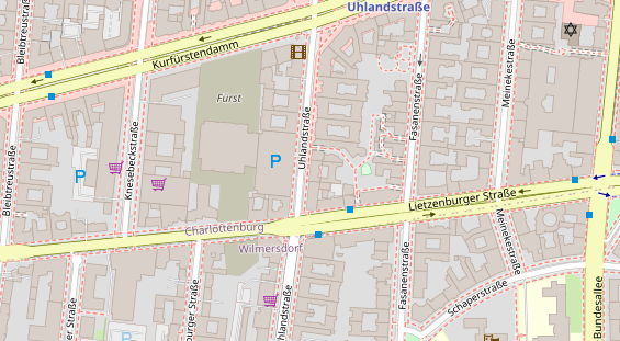 Friseur auf Satellitenbild