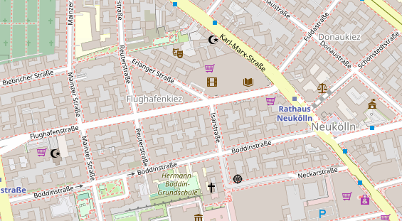 Friseur auf Satellitenbild