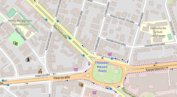 Friseur auf Satellitenbild