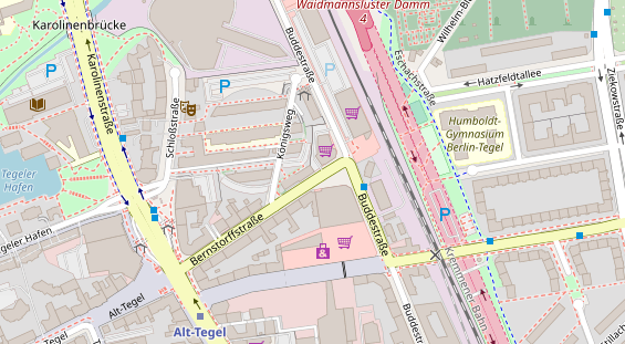 Friseur auf Satellitenbild