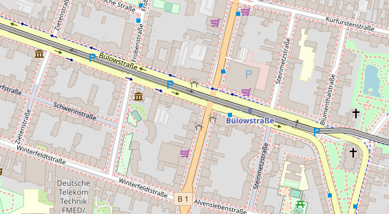 Friseur auf Satellitenbild