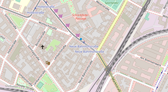 Friseur auf Satellitenbild