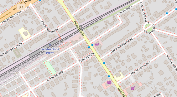 Friseur auf Satellitenbild