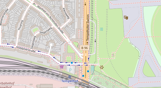 Friseur auf Satellitenbild