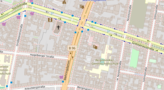 Friseur auf Satellitenbild