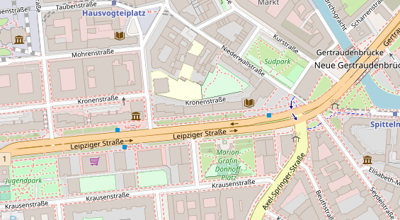 Friseur auf Satellitenbild