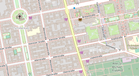 Friseur auf Satellitenbild