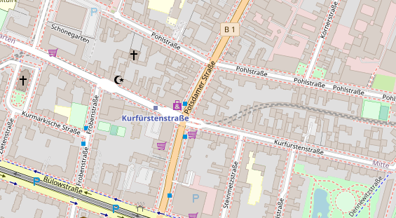 Friseur auf Satellitenbild