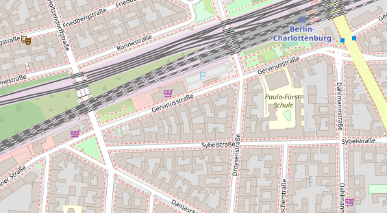 Friseur auf Satellitenbild