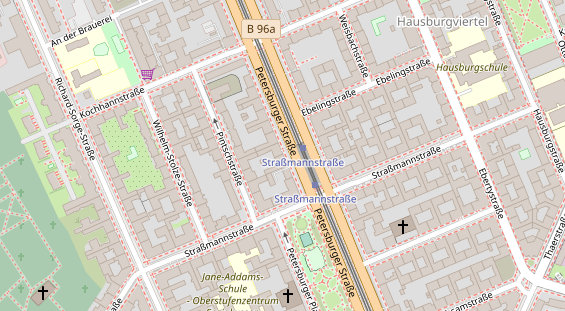 Friseur auf Satellitenbild